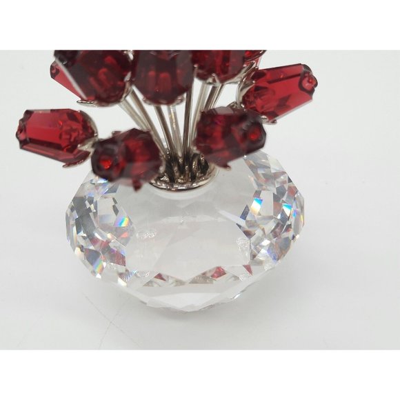 Vintage Swarovski Crystal Figurine Vase of Roses 2002 15th Anniversary. Retired - Picture 8 of 16
